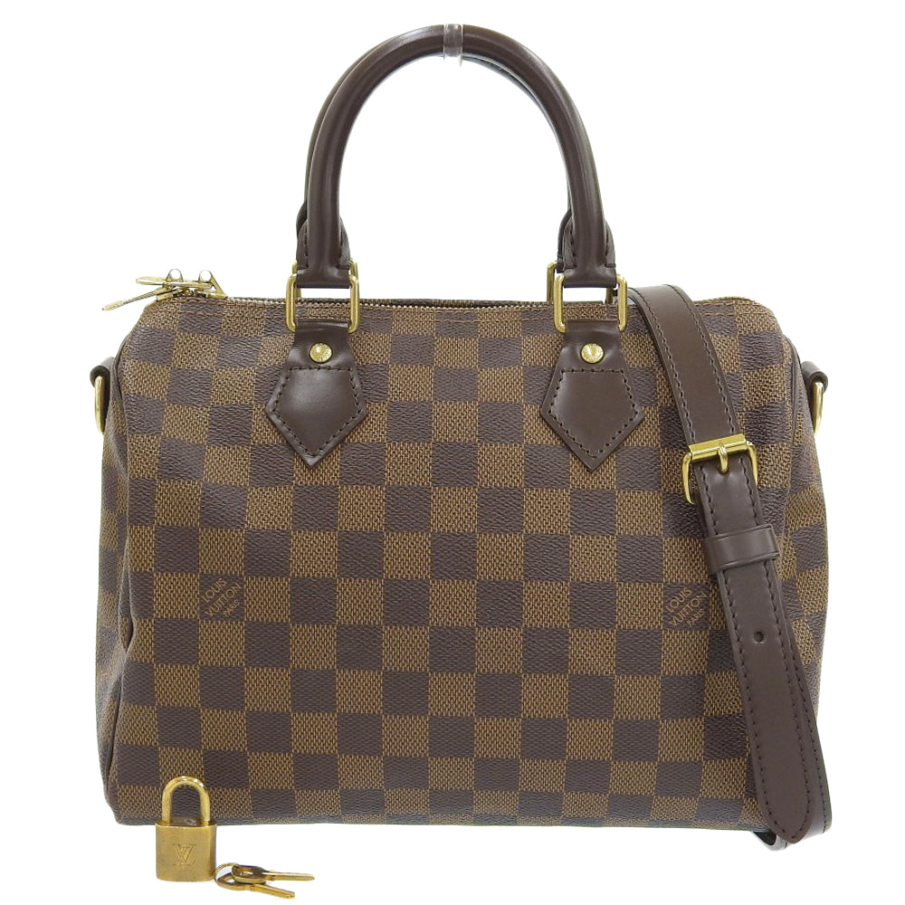 Louis Vuitton Damier Speedy Bandouliere 25 Handbag N41368 in Great Condition