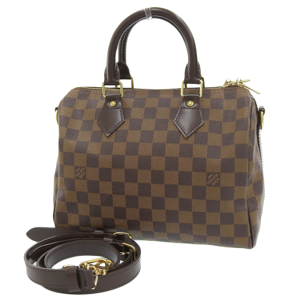 Louis Vuitton Damier Speedy Bandouliere 25 Handbag N41368 in Great Condition