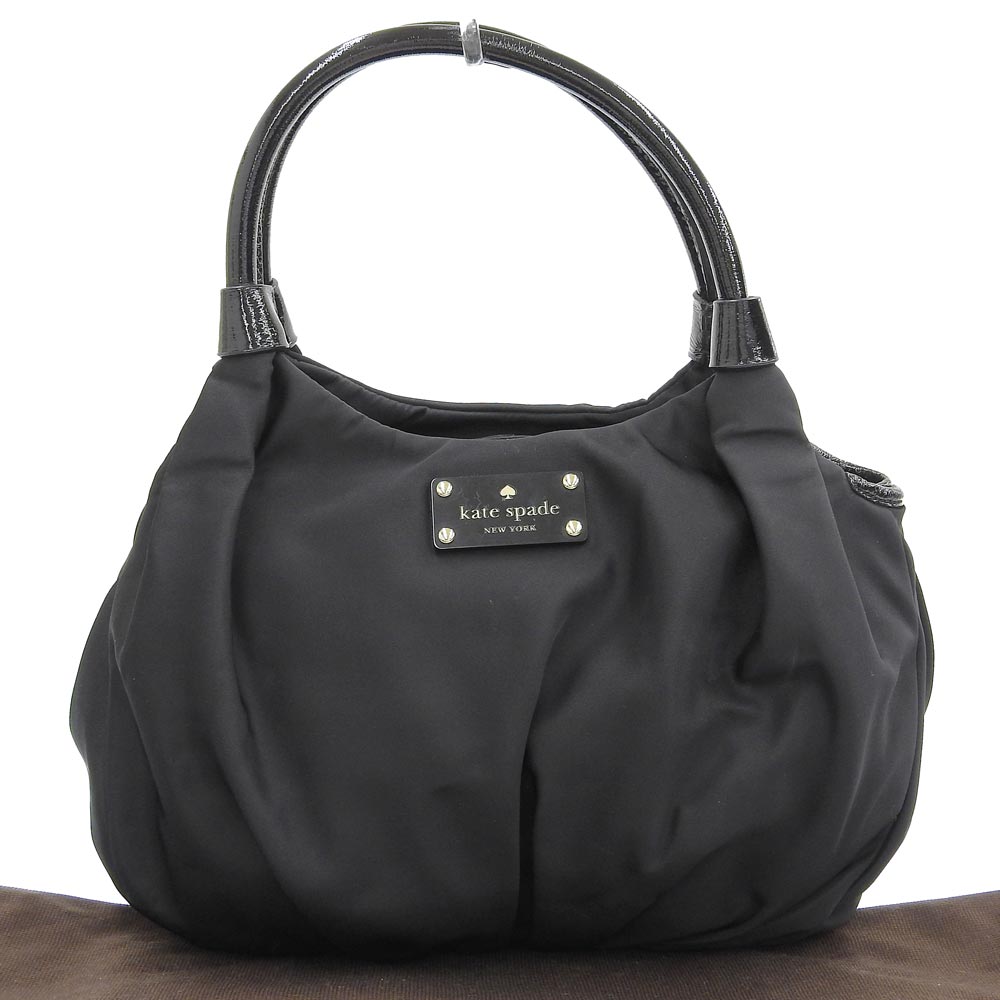 Kate Spade Nylon Handbag Black PXRU2272 in Very Good Condition