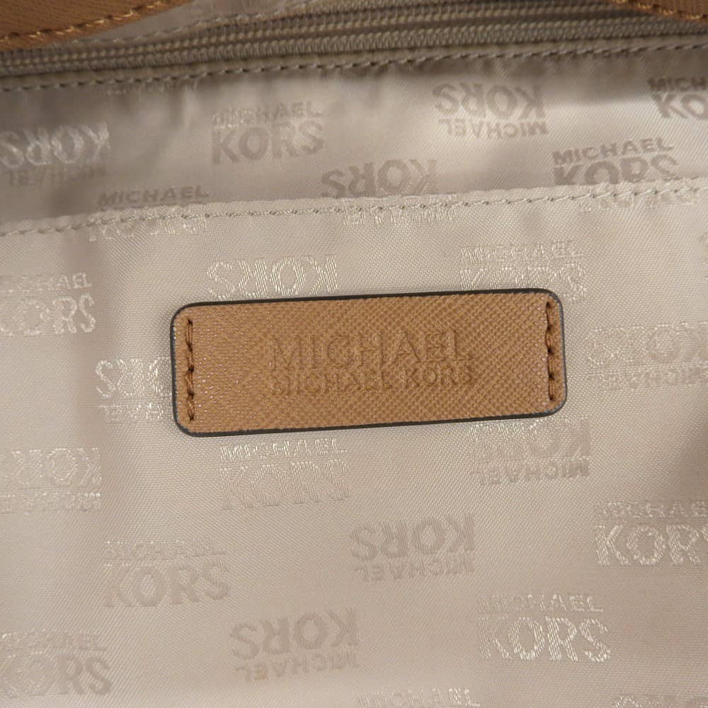 Michael Kors 2WAY Handbag Shoulder Bag Ivory Brown