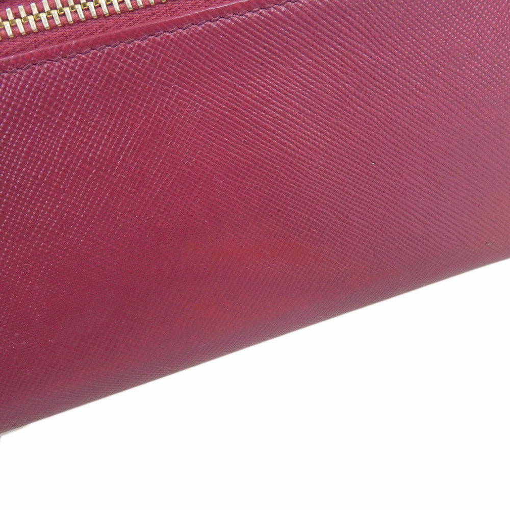 Prada Saffiano Bicolor Letter Wallet 1MH037 in Very Good Condition