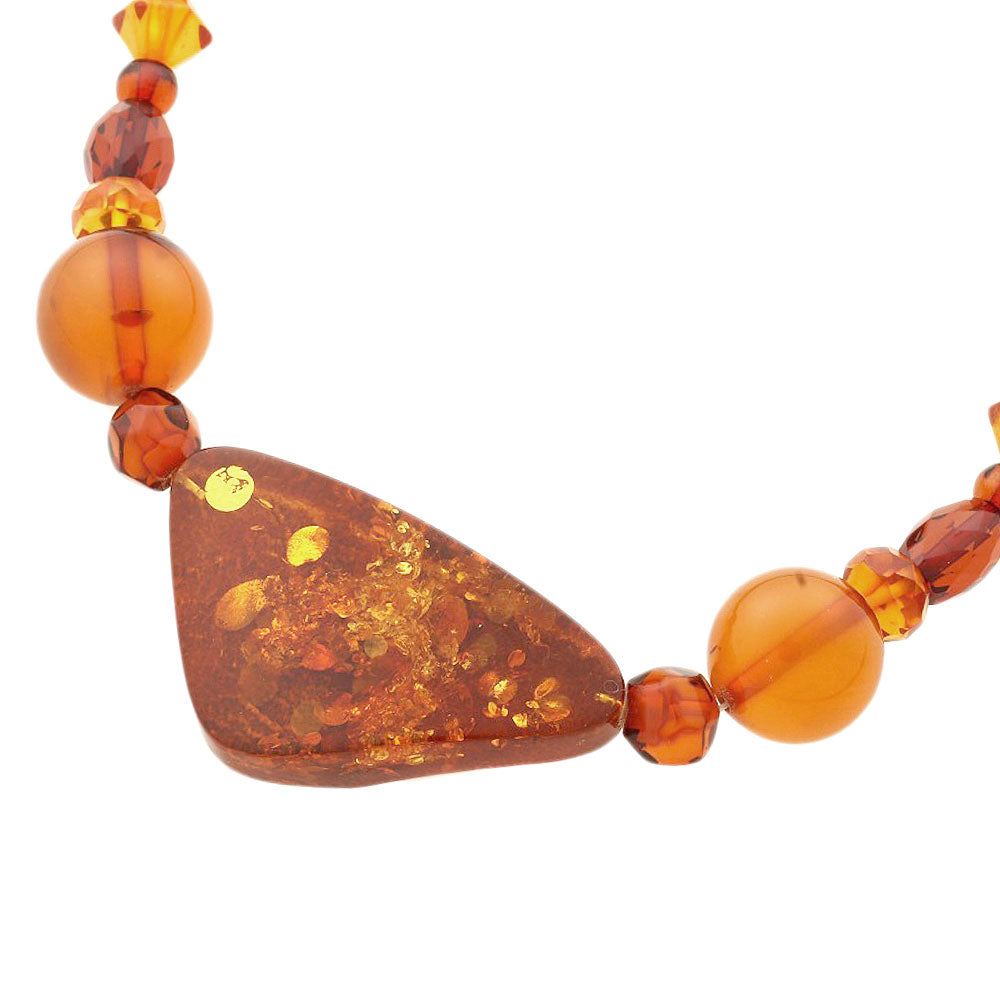 Genuine Amber Necklace No Brand Used