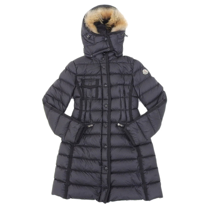 Moncler Hermifur Down Coat Black