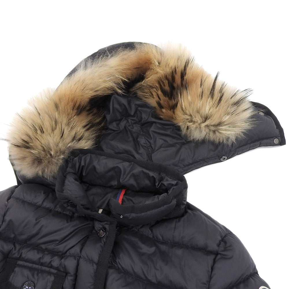 Moncler Hermifur Down Coat Black