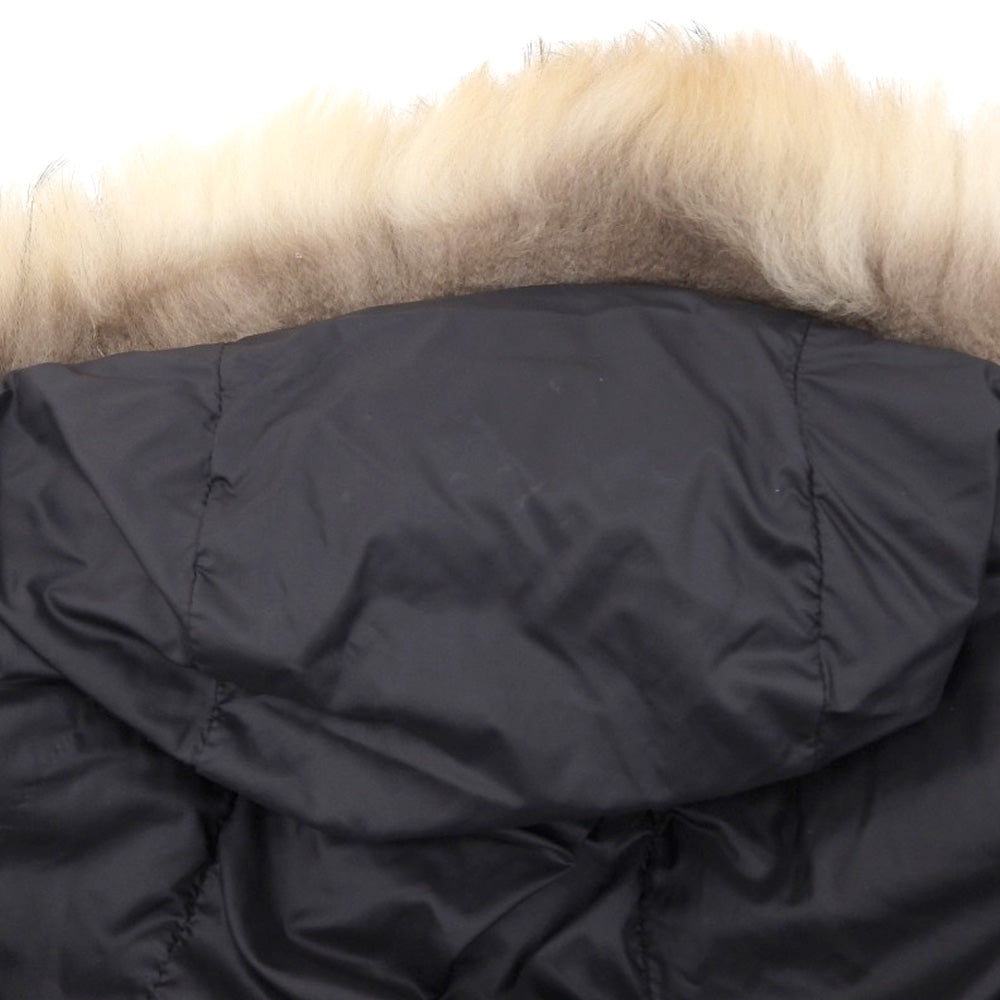 Moncler Hermifur Down Coat Black