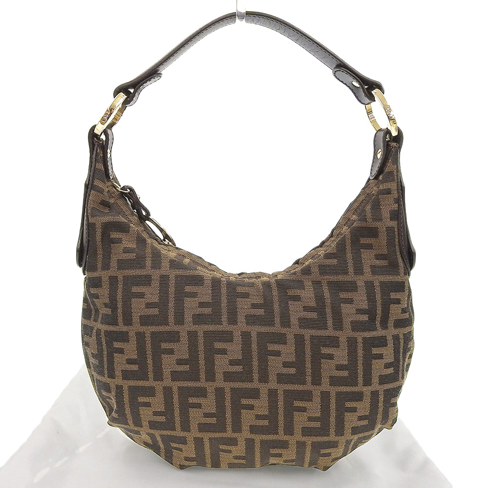 Fendi Canvas Logo One Shoulder Bag in Great Condition