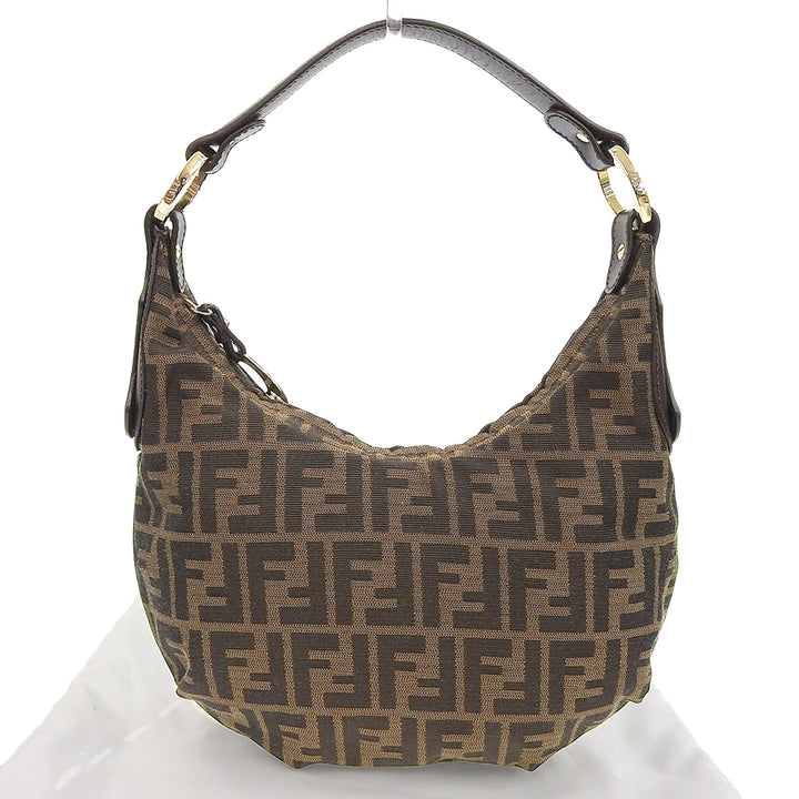 Fendi Canvas Logo One Shoulder Bag