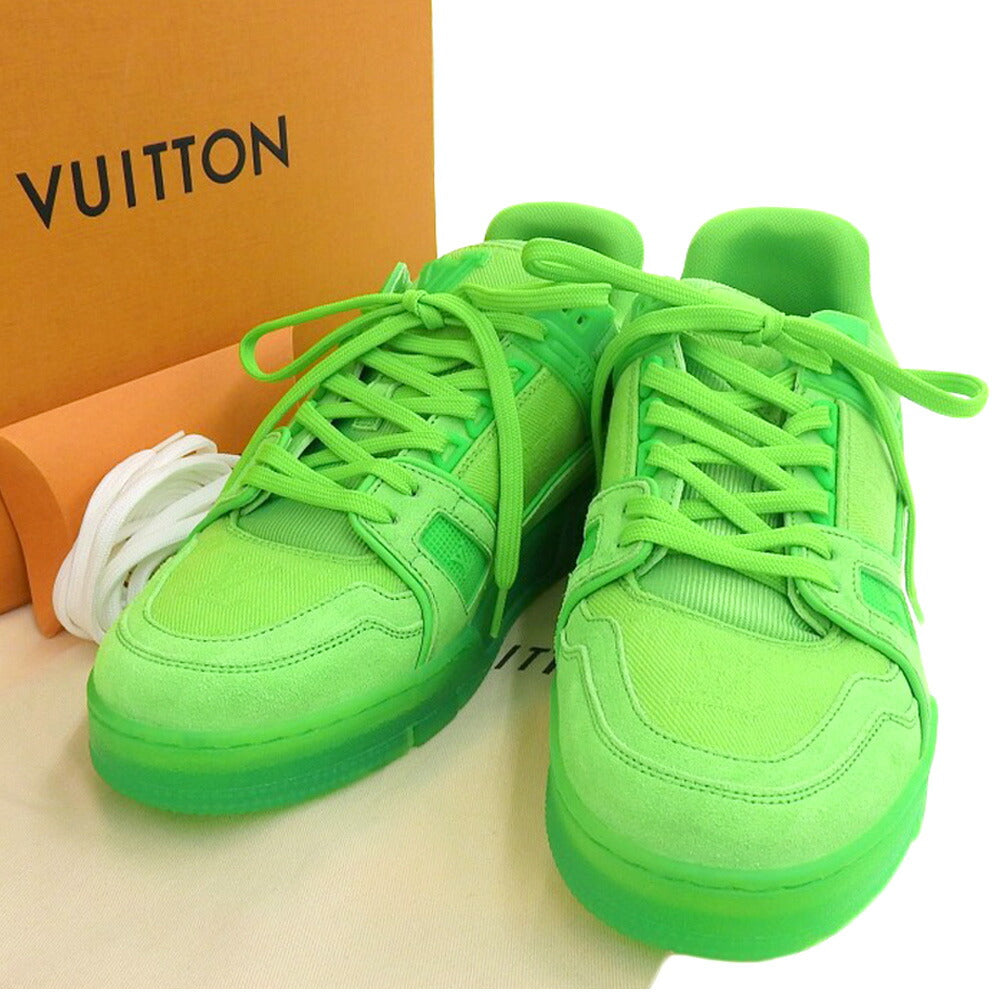 Louis Vuitton Leather Canvas Low-Cut Sneakers 1A8KDA