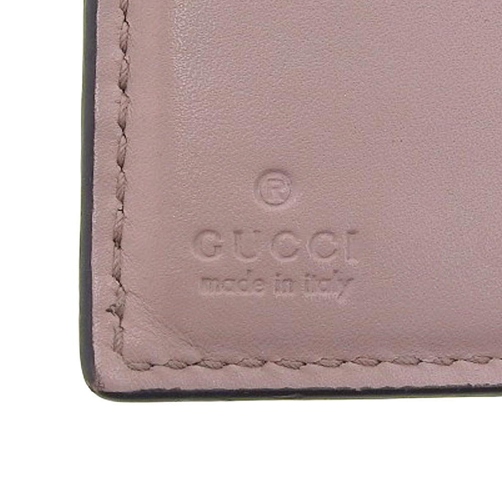 Gucci Leather Interlocking G Logo Bifold Wallet in Good Condition