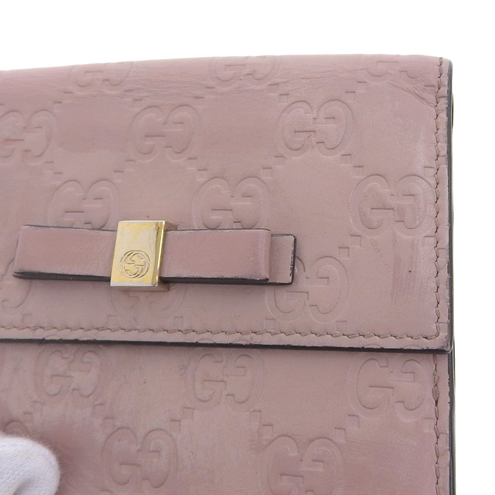 Gucci Leather Interlocking G Logo Bifold Wallet in Good Condition