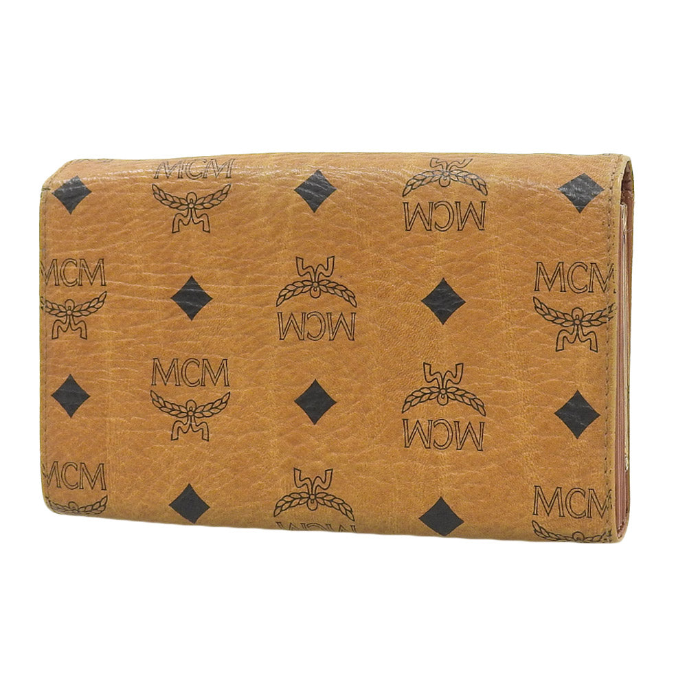 MCM Leather Long Wallet Camel in Very Good Condition