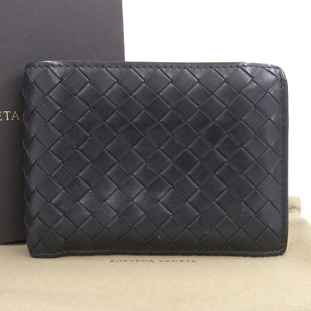 Bottega Veneta Leather Bifold Wallet 113112V4651 in Very Good Condition