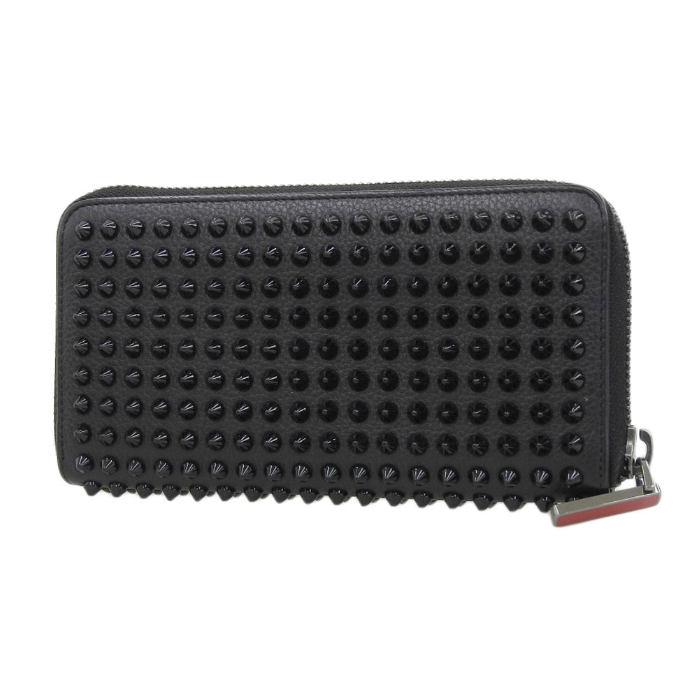 Christian Louboutin Panettone Spike Wallet Leather Black