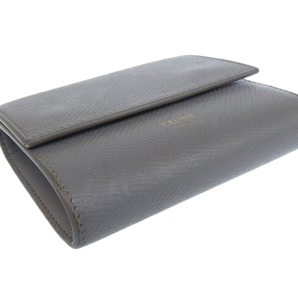 Celine Small Trifold Compact Wallet Gray