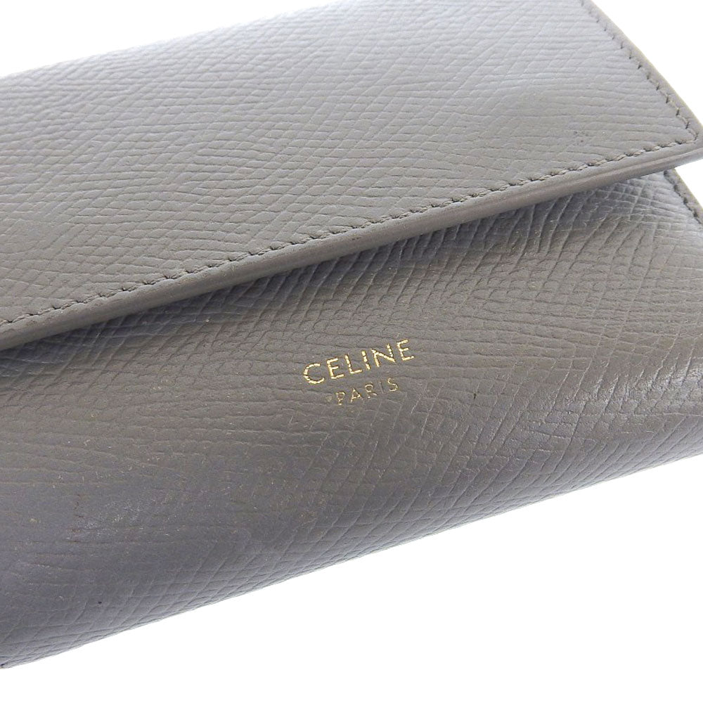 Celine Small Trifold Compact Wallet Gray