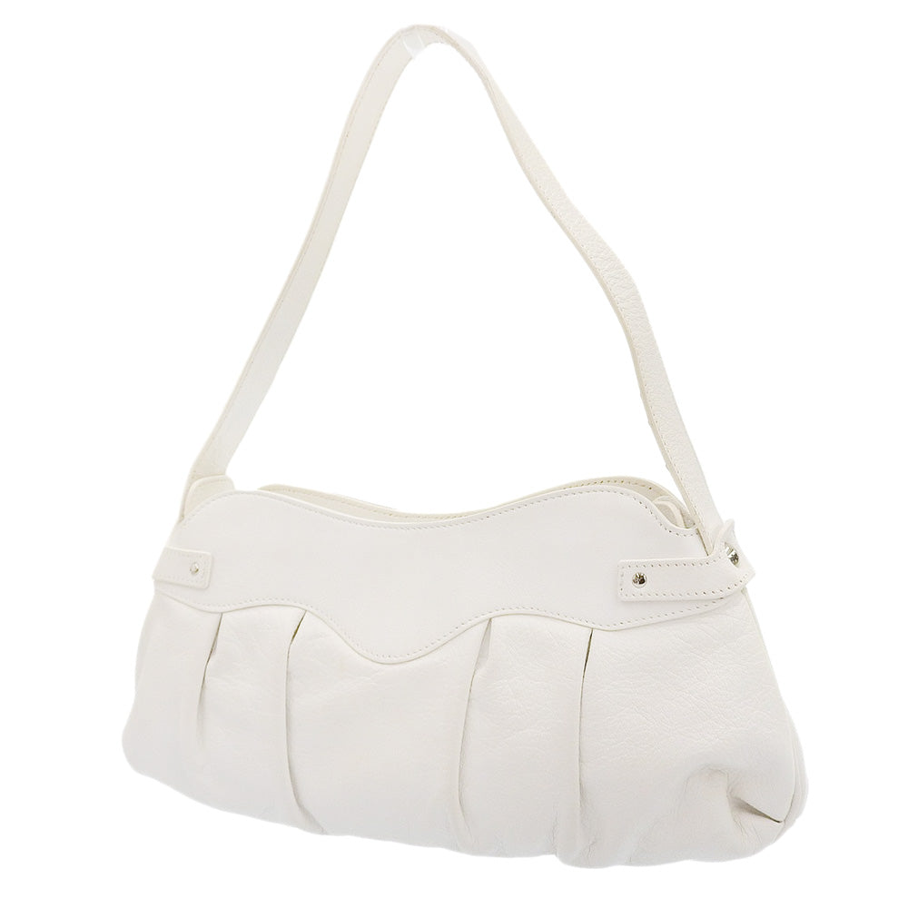 Salvatore Ferragamo Leather One Shoulder Bag White