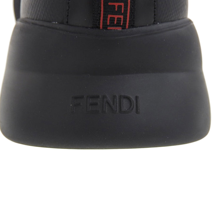 Fendi Canvas Belt Sneakers Black White in Great Condition