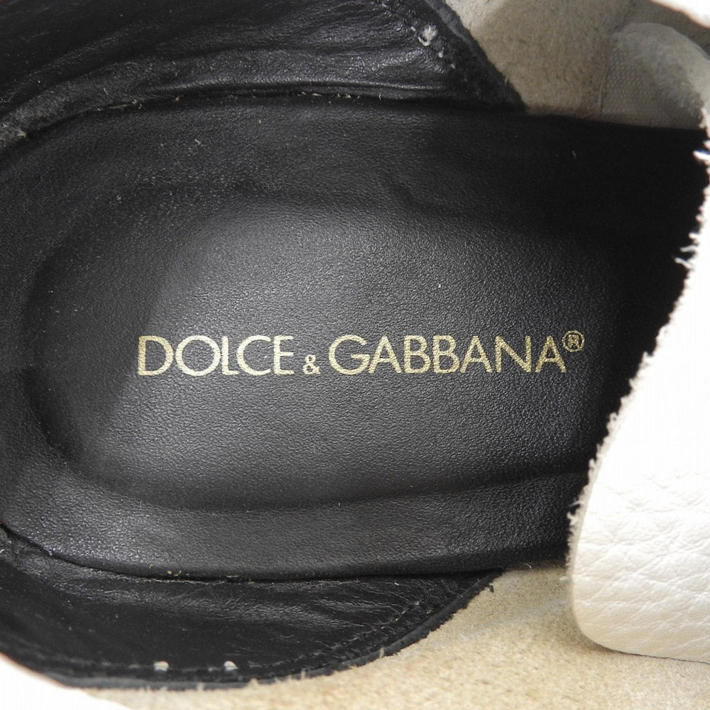 Dolce & Gabbana Leather Logo Sneakers 7.5 in Very Good Condition