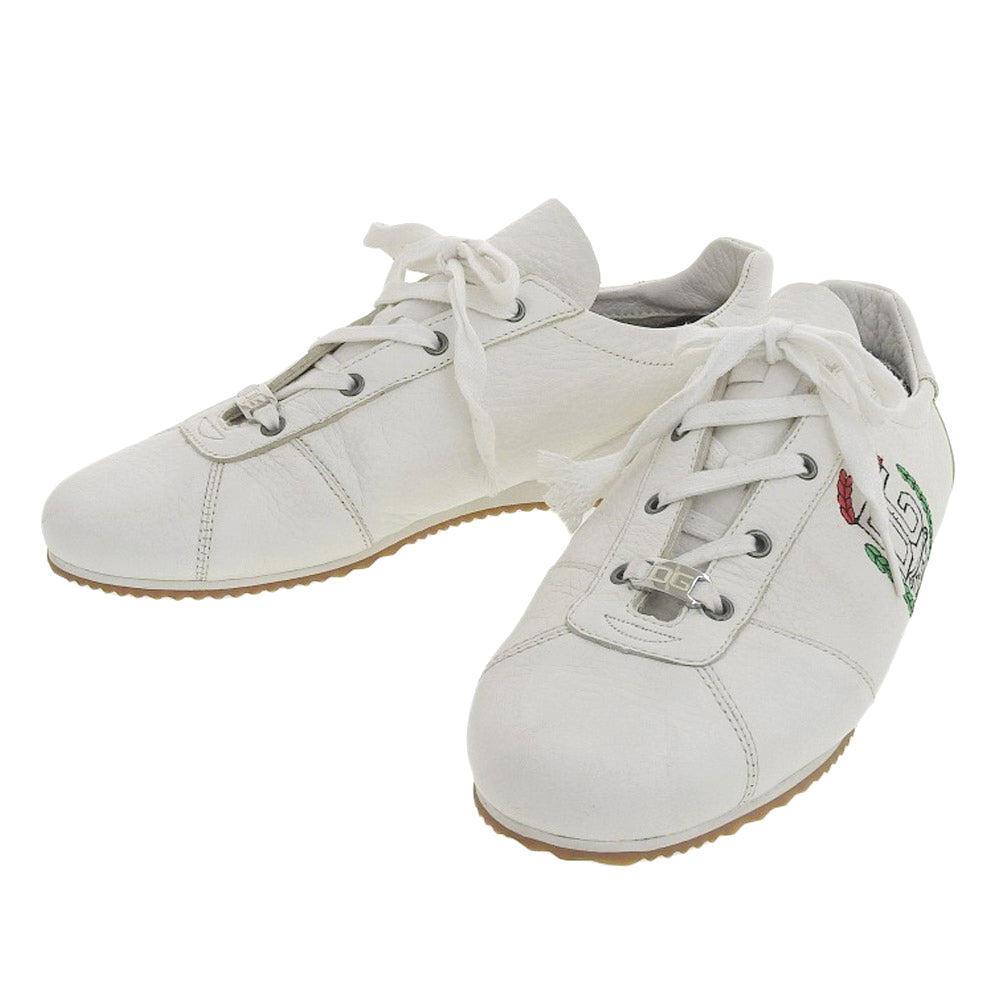 Dolce & Gabbana Logo Leather Sneakers White