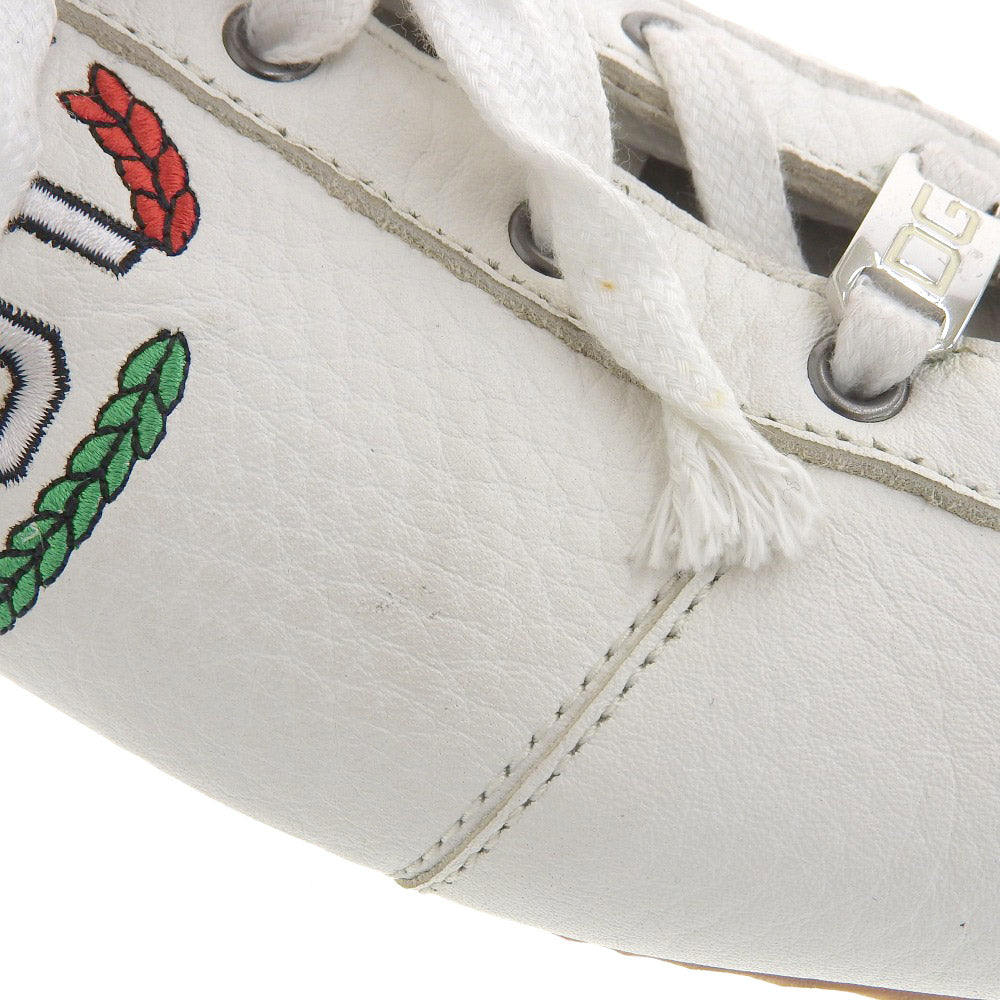 Dolce & Gabbana Leather Logo Sneakers 7.5 in Very Good Condition