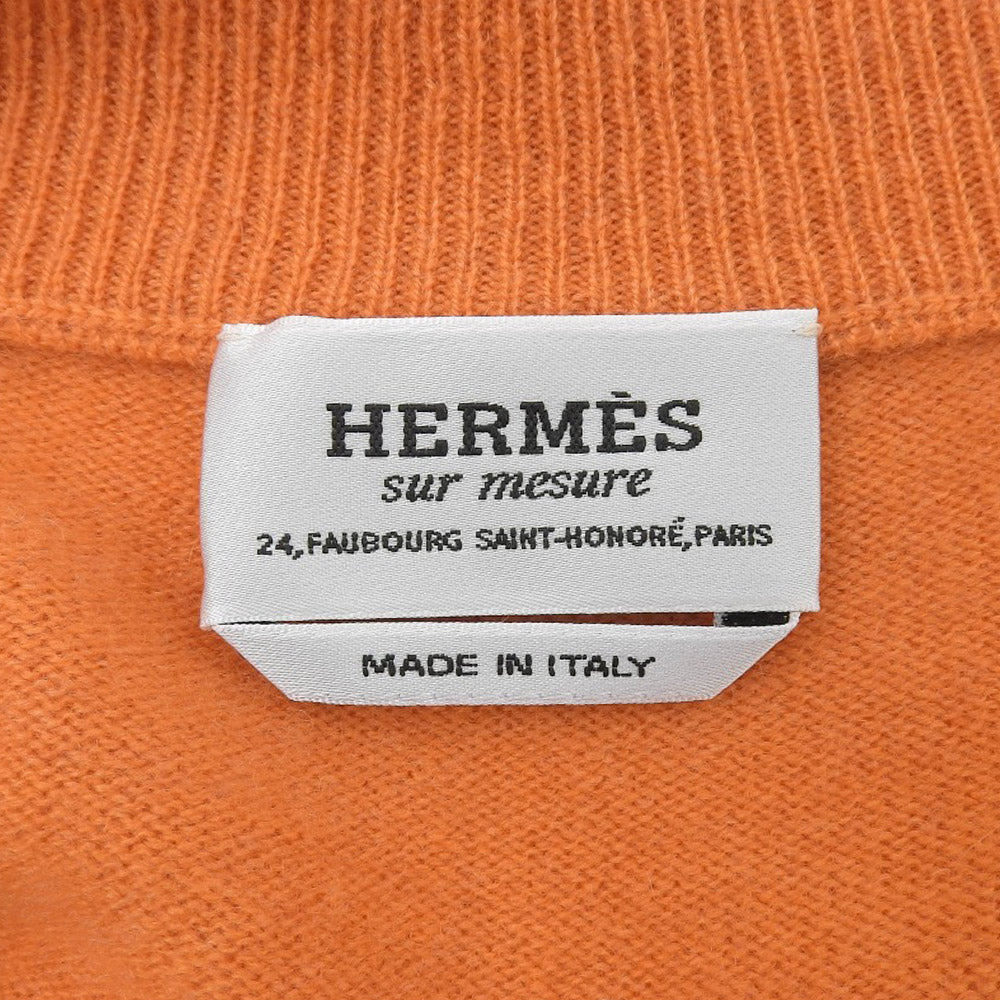 Hermes Cashmere Sweater Orange