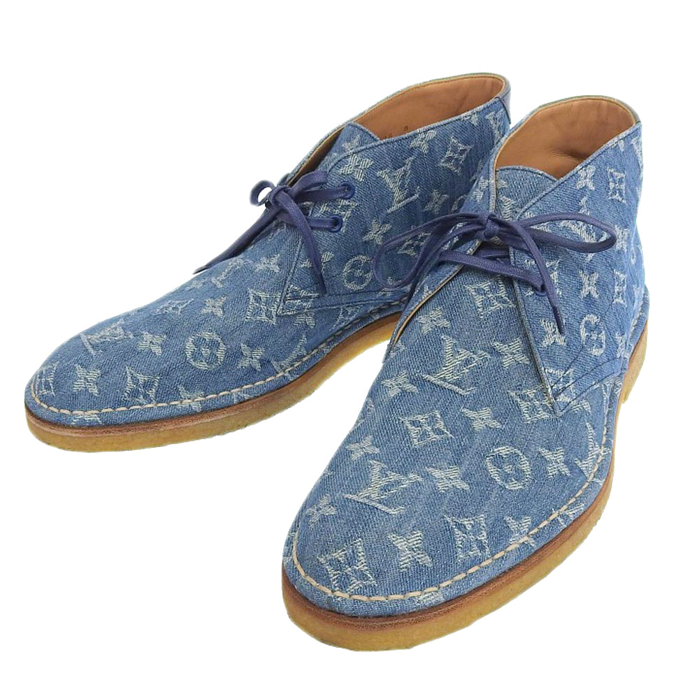 Louis Vuitton Monogram Denim Chukka Boots 8