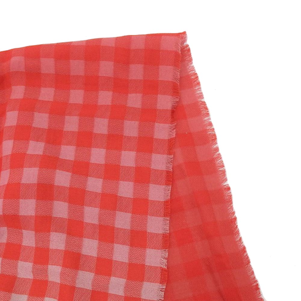 Louis Vuitton Etole Masai Check Degrede Shawl Red M75134 in Great Condition