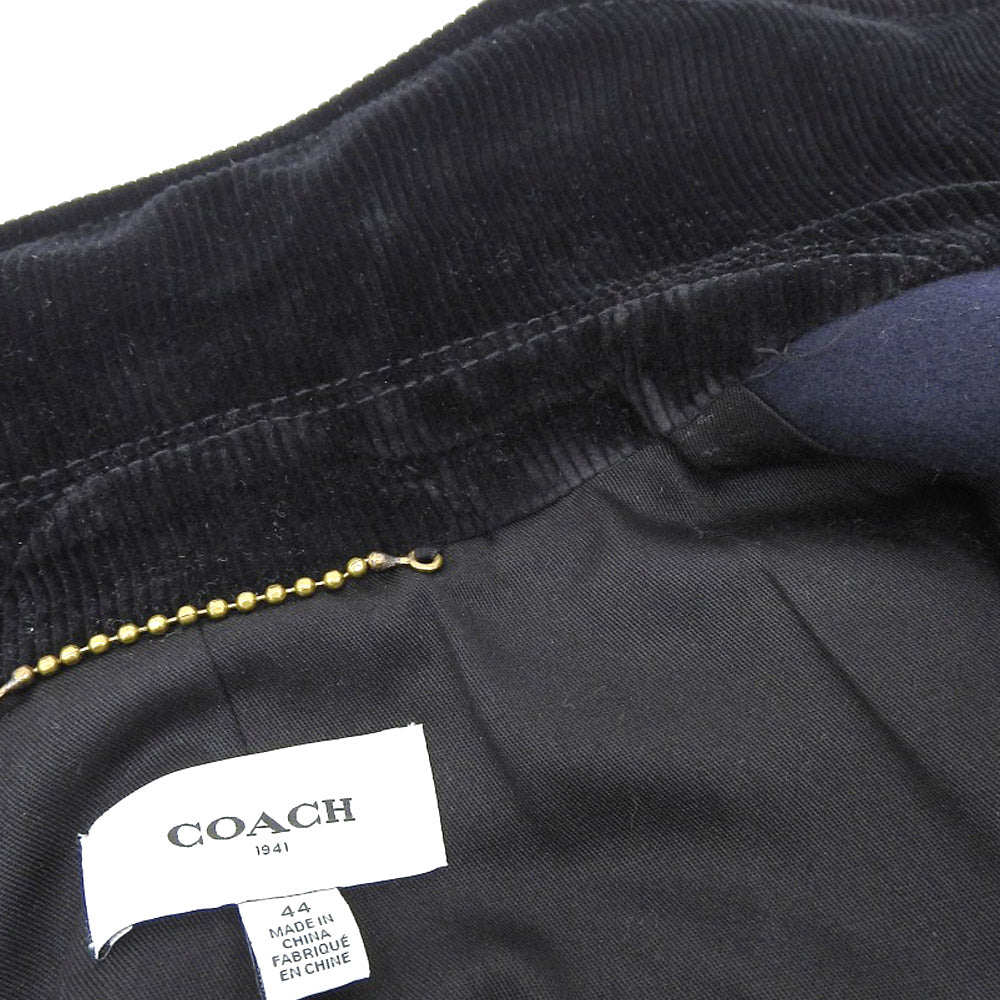 Coach Wool Nylon Men's Coat 86641 Navy in Excellent Condition