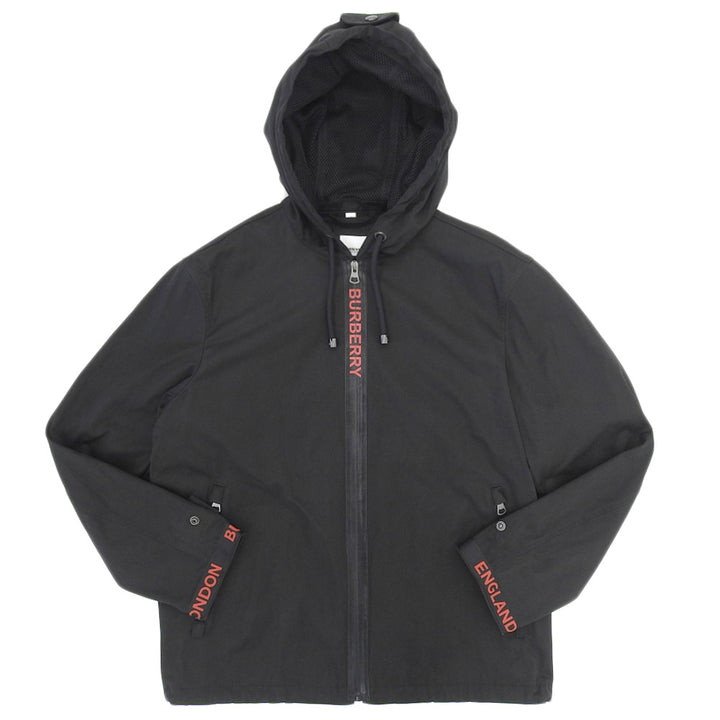 Burberry London Red Hooded Nylon Jacket