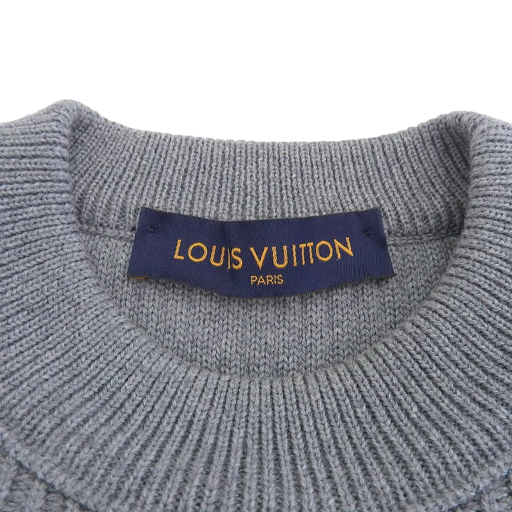 Louis Vuitton Wool Sweater Gray in Great Condition