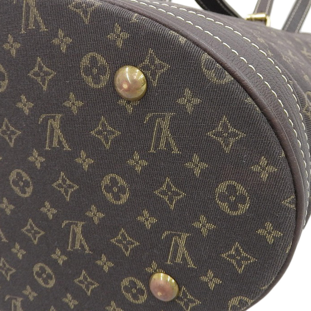 Louis Vuitton Monogram Mini Lin Bucket PM Handbag M95226