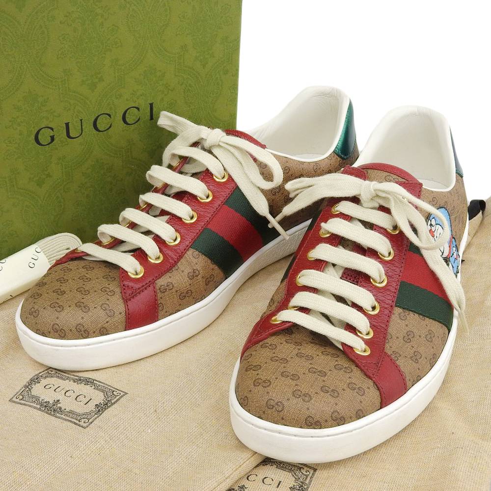 Gucci GG Supreme Low-Cut Sneakers 7.5 in Great Condition