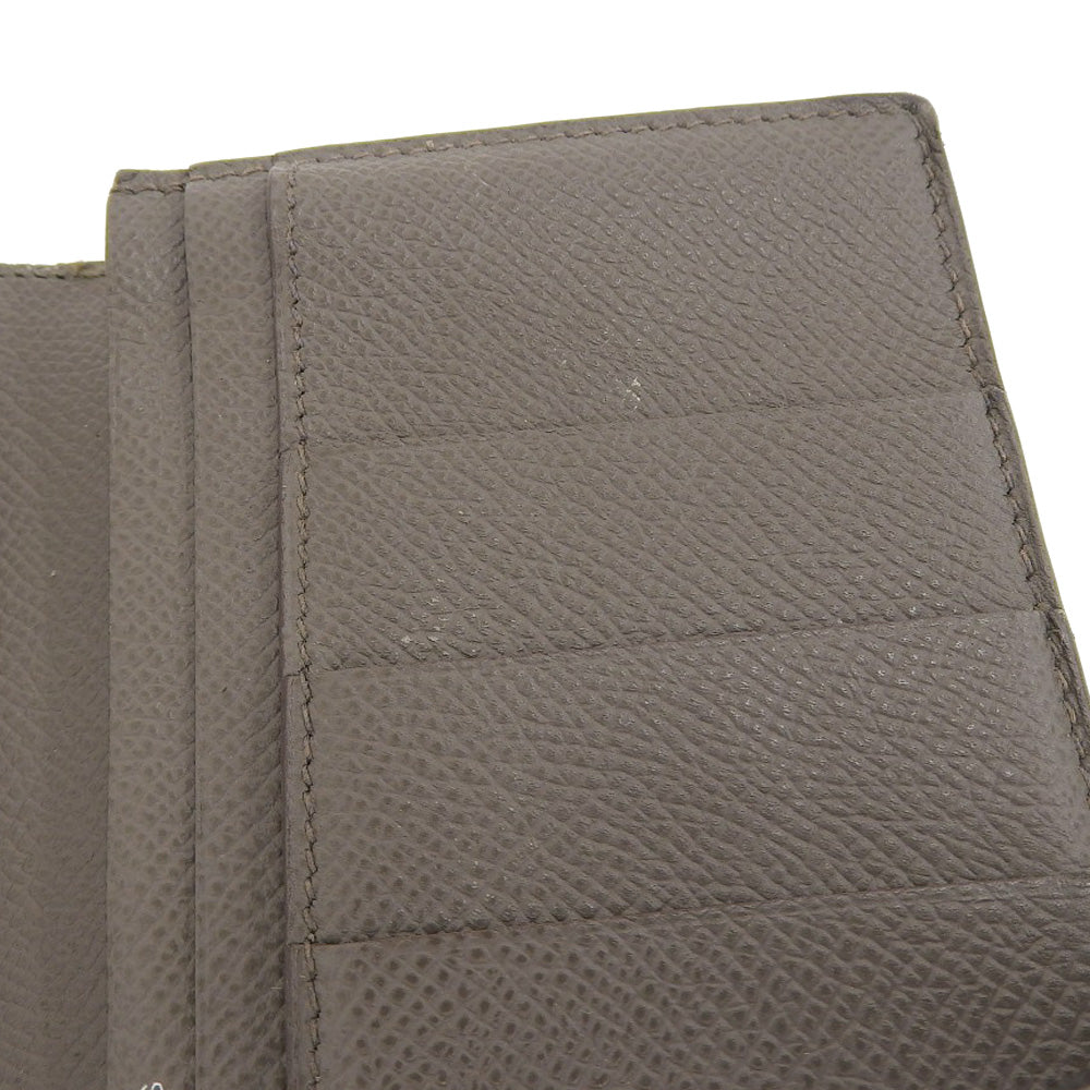 Hermes Bearn Souffle Long Wallet Epson Etoupe Gray in Very Good Condition