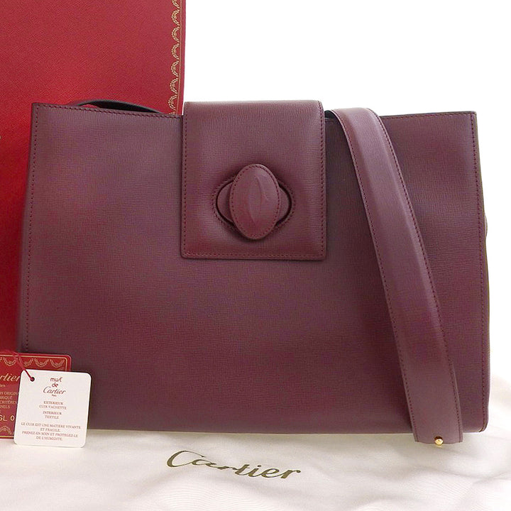 Cartier Must de Cartier Leather Shoulder Bag in Excellent Condition