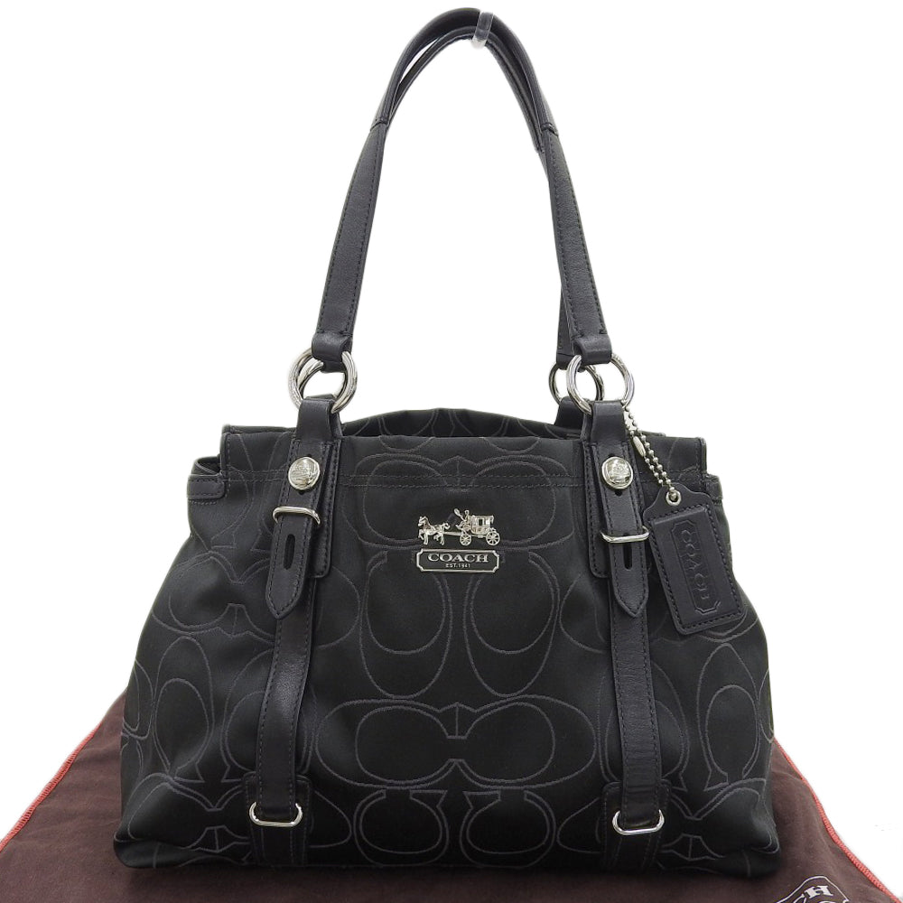 Coach Satin Leather Tote Bag 15402 in Great Condition