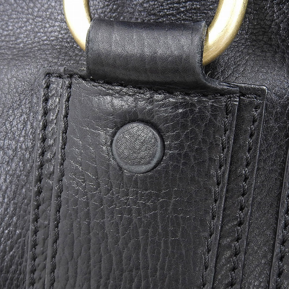 Celine Leather Doctors Handbag Black in Great Condition