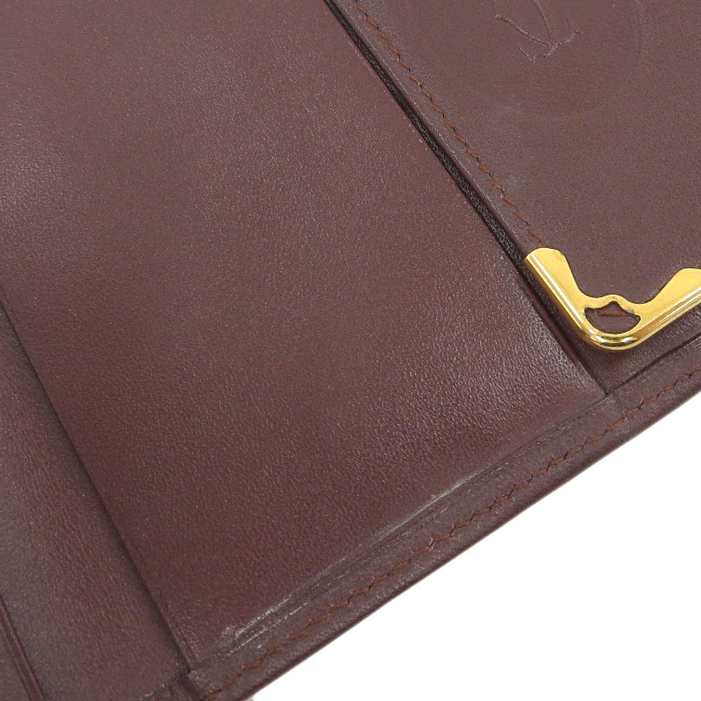 Cartier Leather Tri-Fold Wallet Vintage in Great Condition