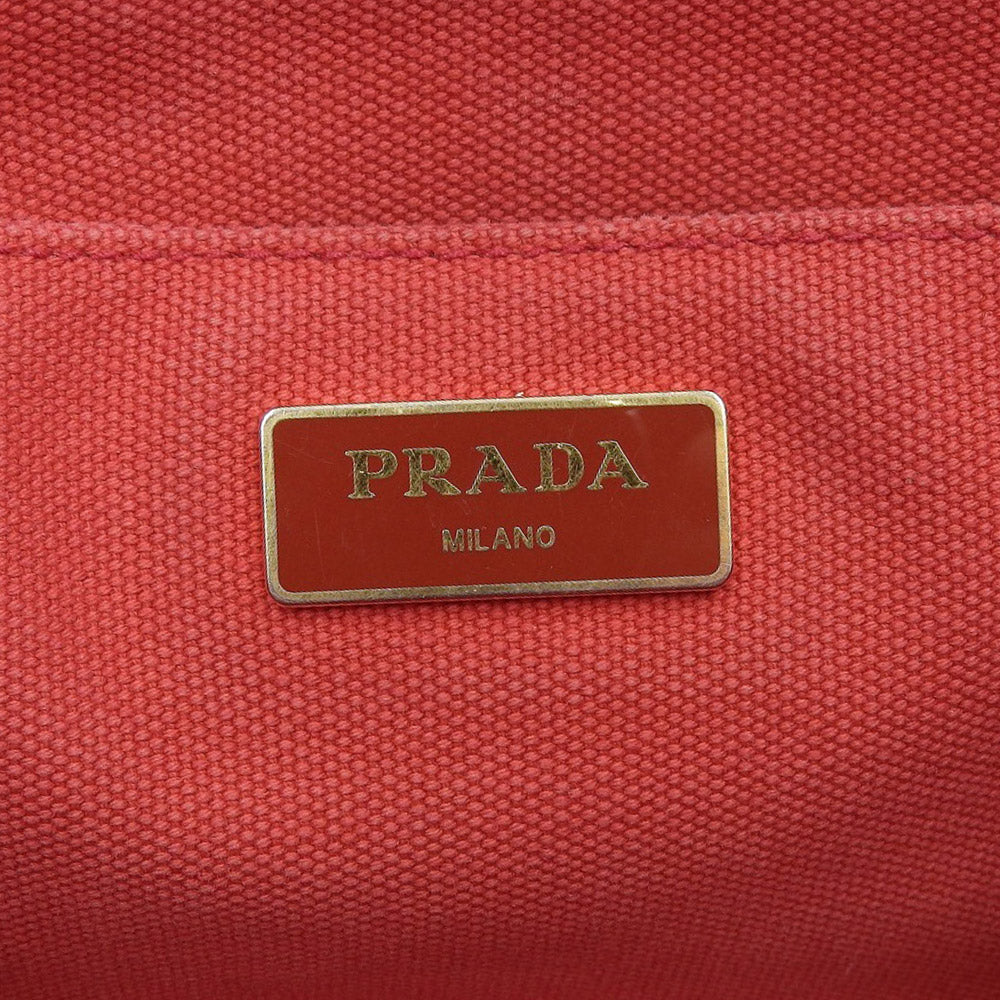 Prada Canvas Canapa Tote Bag BN2439 Red