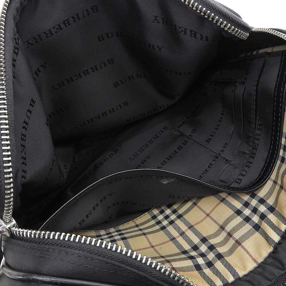 Burberry Nylon Shoulder Bag Black in Very Good Condition