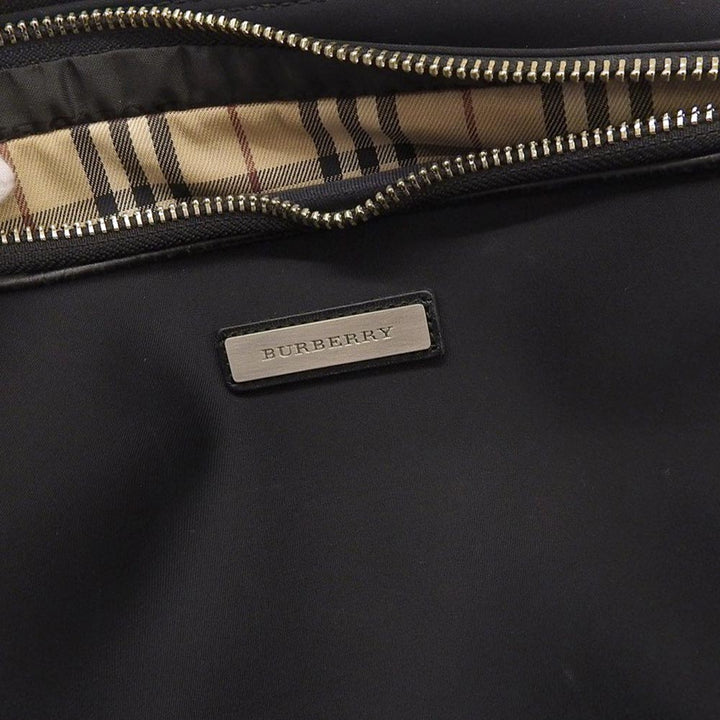 Burberry Nylon Shoulder Bag Black in Very Good Condition