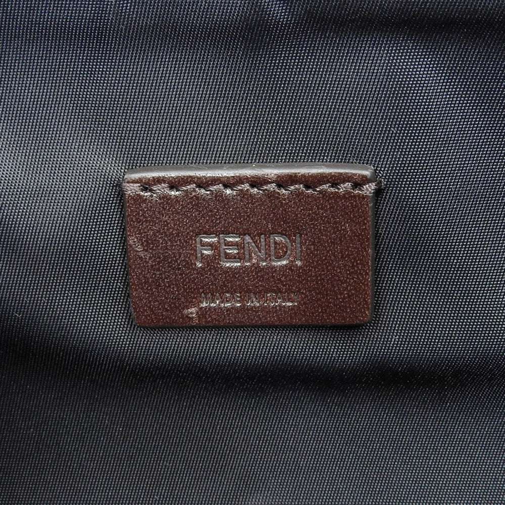 Fendi Zucca Pattern Handbag 7N0121 Brown FF Logo