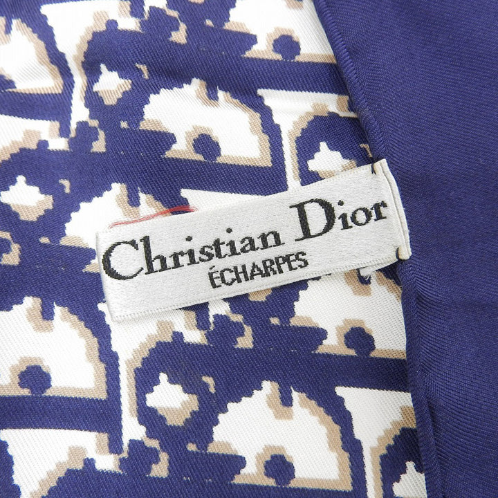 Christian Dior Silk Scarf Navy in Great Condition