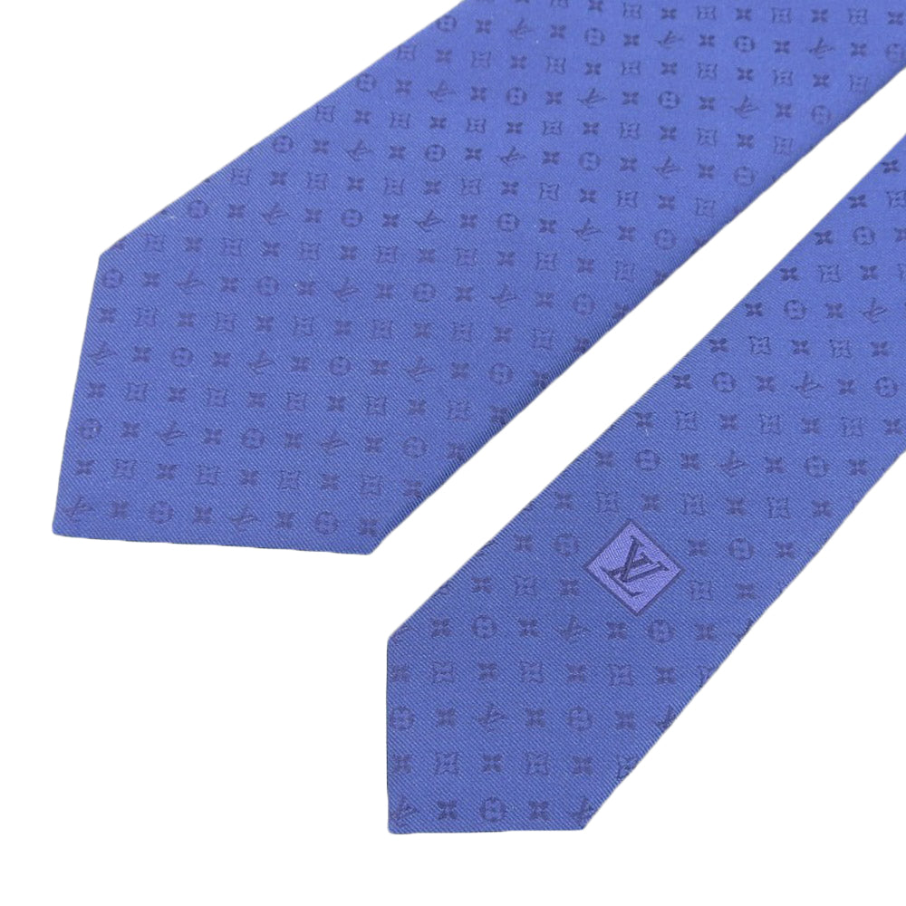 Louis Vuitton 100% Silk Tie Neo Monogram 146cm x 8cm M75988 in Excellent Condition