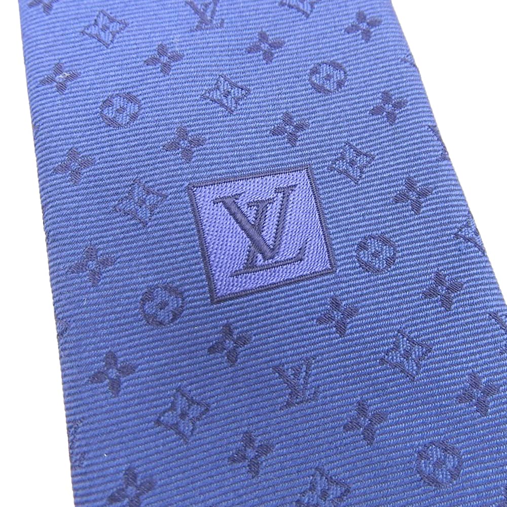 Louis Vuitton 100% Silk Tie Neo Monogram 146cm x 8cm M75988 in Excellent Condition