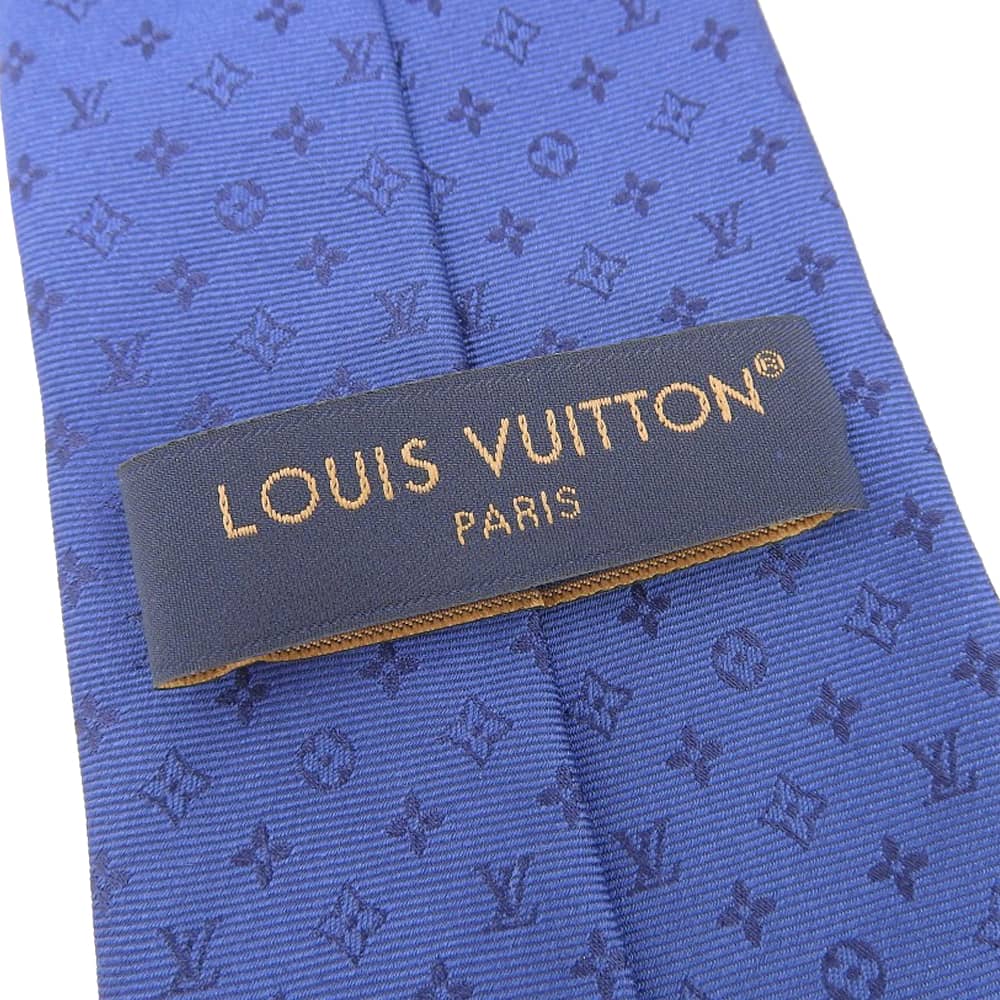 Louis Vuitton 100% Silk Tie Neo Monogram 146cm x 8cm M75988 in Excellent Condition