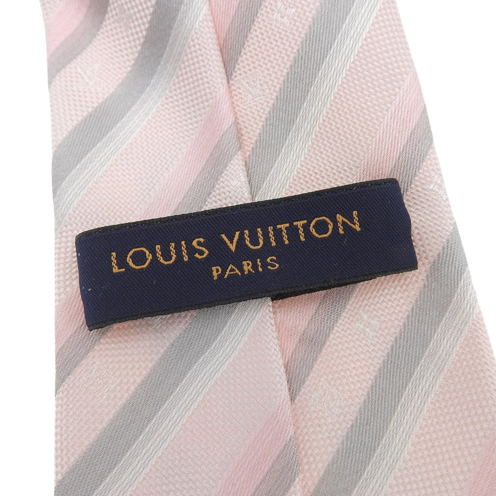 Louis Vuitton 100% Silk Monogram Club Tie M75948 149cm x 8cm in Excellent Condition