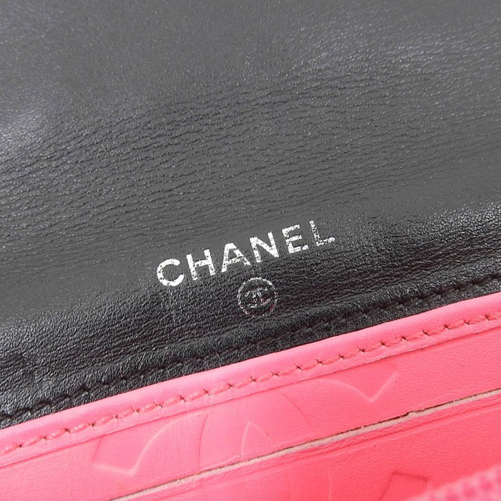 Chanel Cambon Line Leather Bifold Wallet A26722 in Great Condition