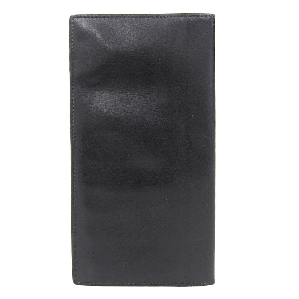 Celine Leather Bifold Long Wallet Black in Very Good Condition