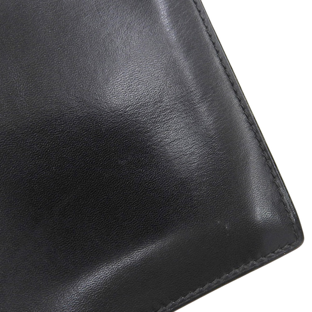 Celine Leather Bifold Long Wallet Black in Very Good Condition