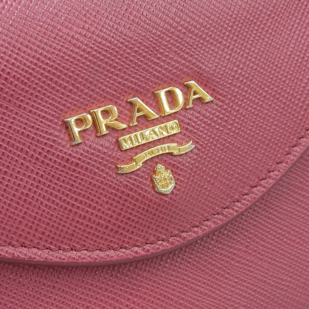 Prada Bicolor Leather Long Wallet in Very Good Condition